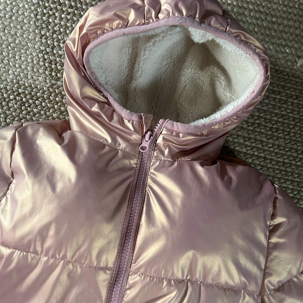 Swiss Tech Pink and White Puffer Jacket - Picture 2 of 3